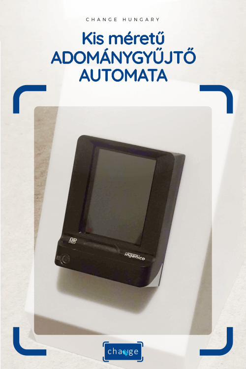 Kis méretű adománygyűjtő automata